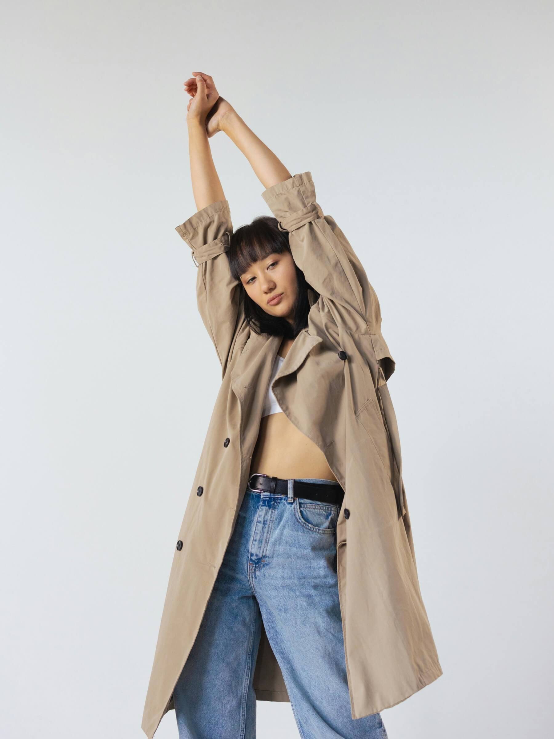 Classic trench coat with belt